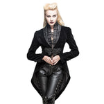 Steampunk Women Swallow Tail Jackets Coats Deep V Neck Renaissance Victorian Formal Coats Long Sleeve Outwear