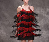 Two Tone Fringe Mini Flapper