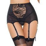 Women Sexy Lace Perspective Thigh-Highs Garter Belt Suspender Lingerie L