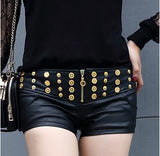 Hot Short Autumn Winter warm PU Womens booty Short Flower Embroidery Beaded Leather Boots Black Sexy Mini Dance Shorts B67810