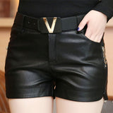 Hot Short Autumn Winter warm PU Womens booty Short Flower Embroidery Beaded Leather Boots Black Sexy Mini Dance Shorts B67810