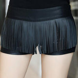 Hot Short Autumn Winter warm PU Womens booty Short Flower Embroidery Beaded Leather Boots Black Sexy Mini Dance Shorts B67810