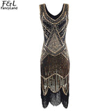 Illuminati Black Magic Sequin Flapper