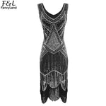 Illuminati Black Magic Sequin Flapper