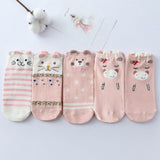 Women Socks Casual Work Business Cotton Cartoon Cat Fashion Sock Comfortable