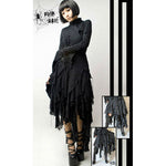 Punk Rave Black mysterious Goth Skirt,Dance-punk,street fashion lolita clothing Q079