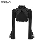 Punk Rave Lolita Gothic Fashion Retro Lace Decoration Women Short Coat Jacket Victorian WLY080