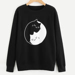 Womens Fashion Cat Cute Blouse Sweatshirt Tops Blouse