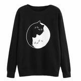 Womens Fashion Cat Cute Blouse Sweatshirt Tops Blouse