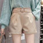 Korean Style Solid Shorts Women Black Khaki High Waist Booty Shorts Autumn Winter Short Femme Casual Pockets Short Feminino